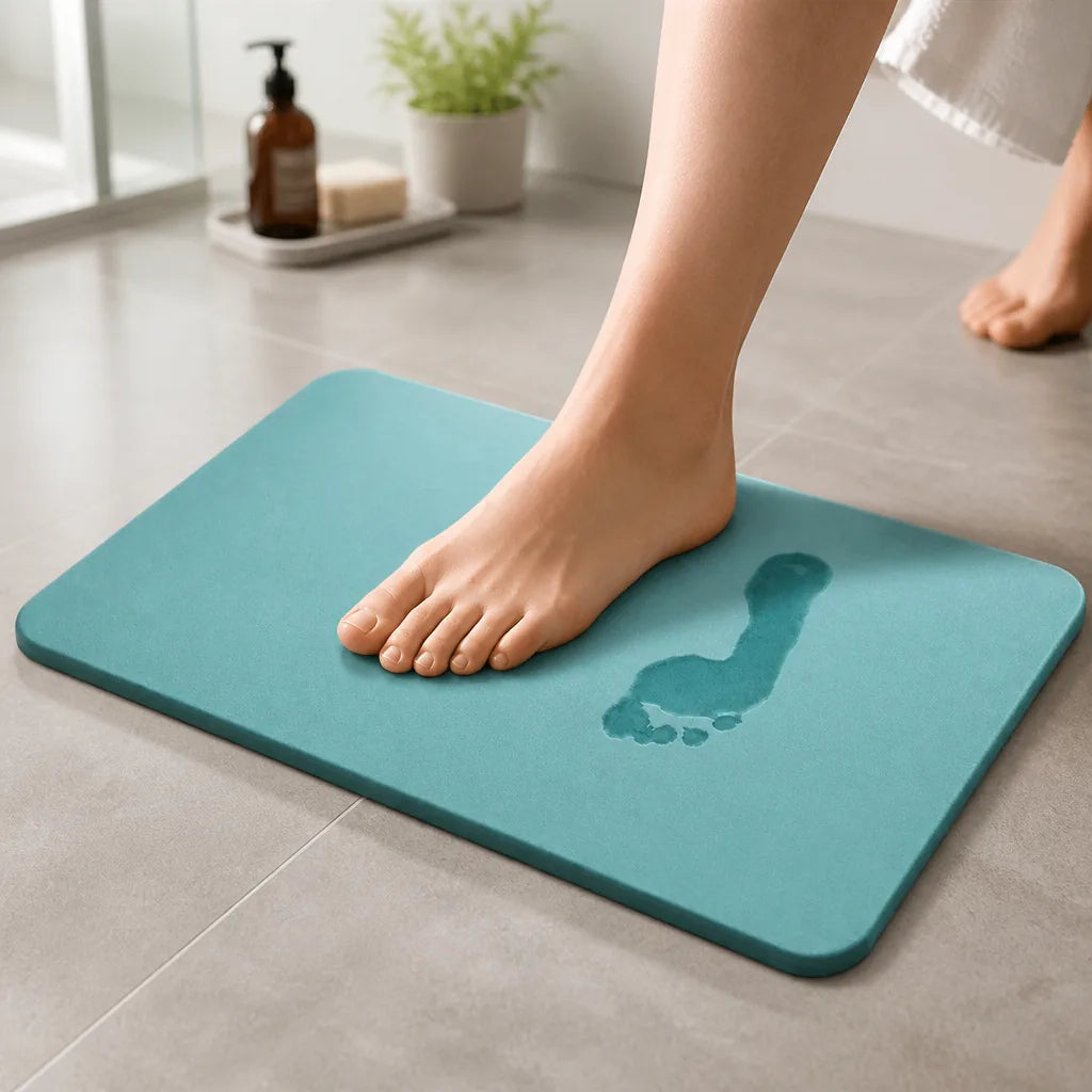 Tapis de bain en diatomite