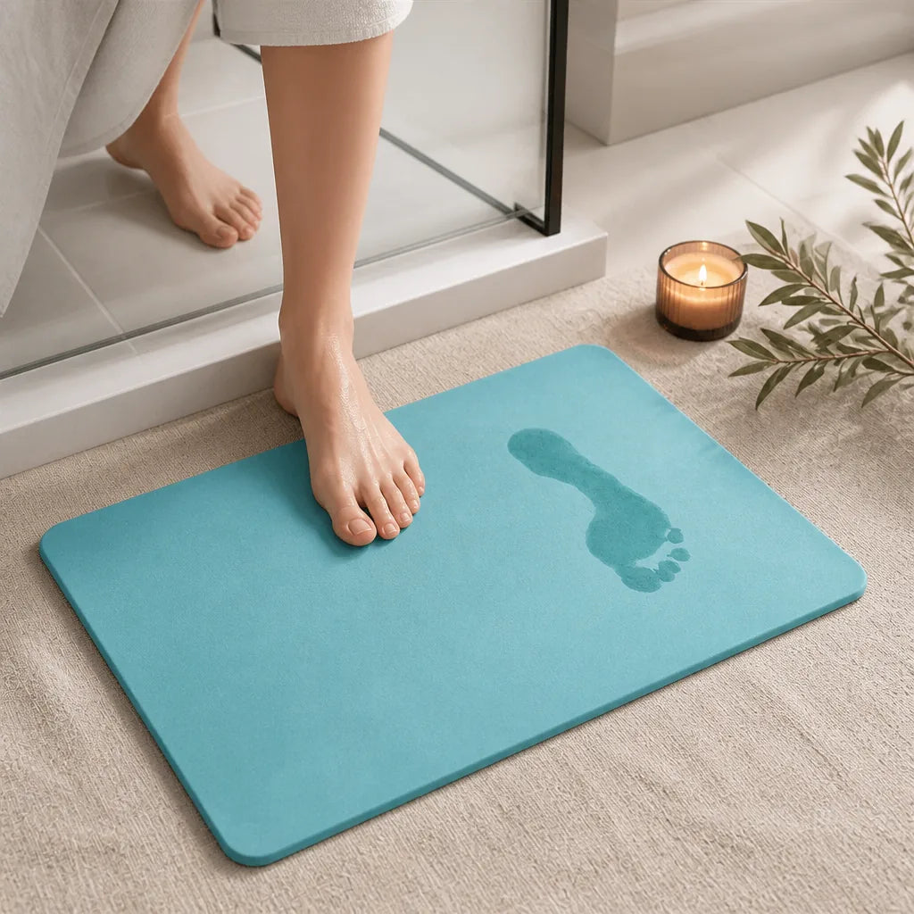 Tapis de bain en diatomite