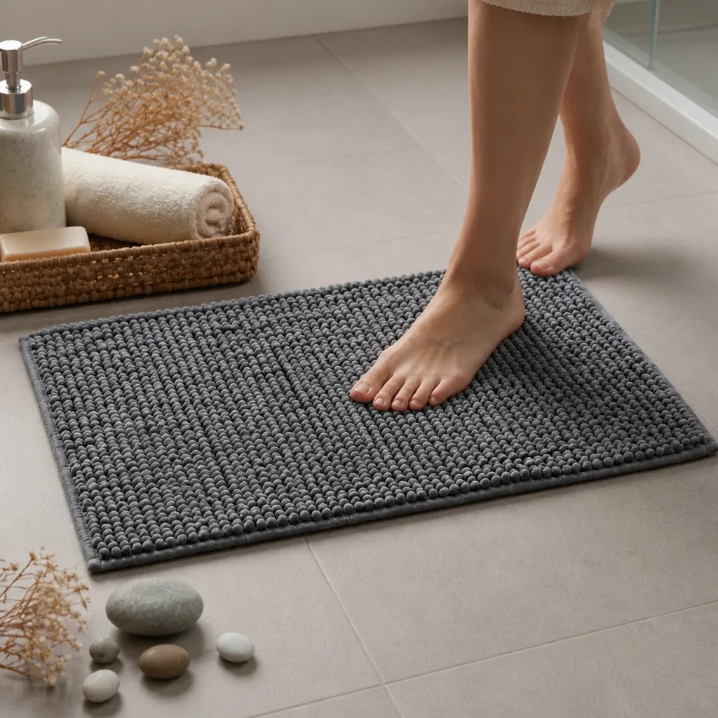 Tapis de bain en microfibre
