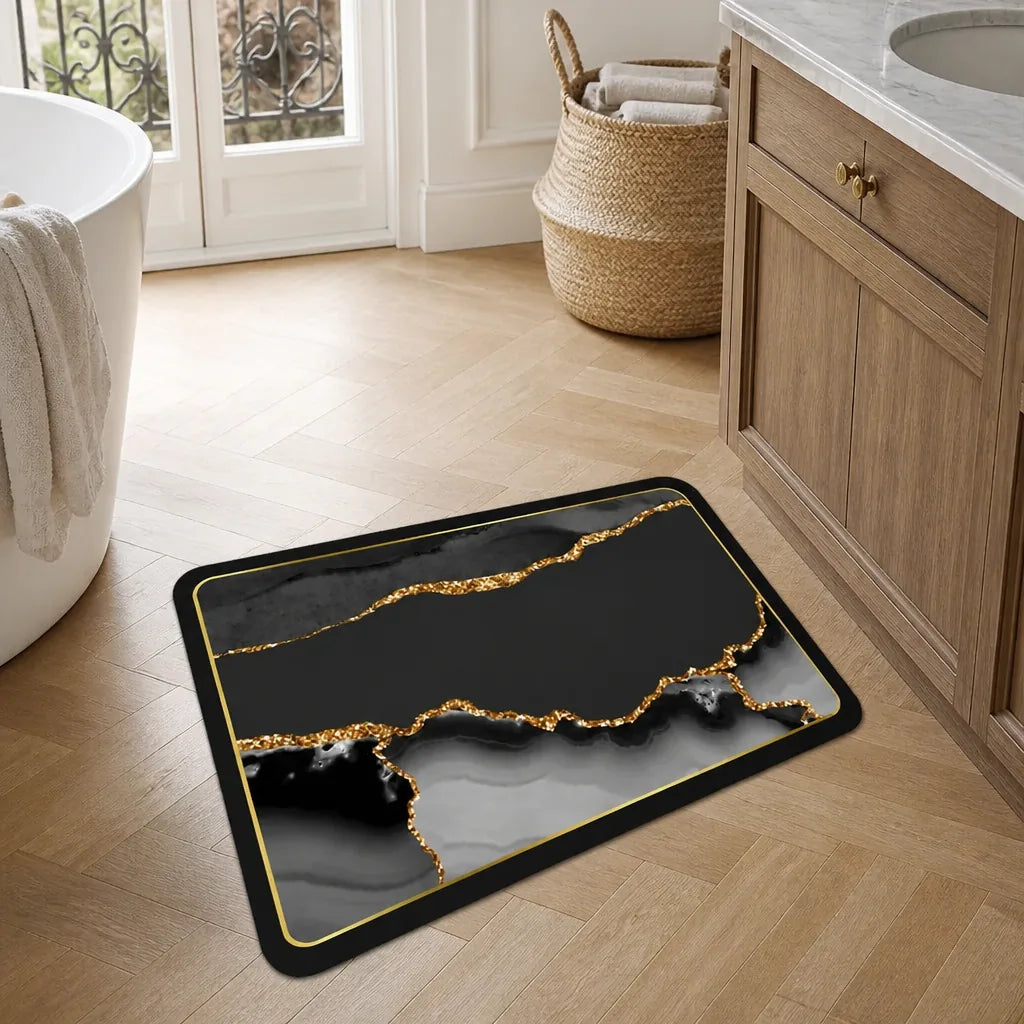 Tapis de bain en pierre diatomite