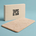 Tapis de bain epais beige
