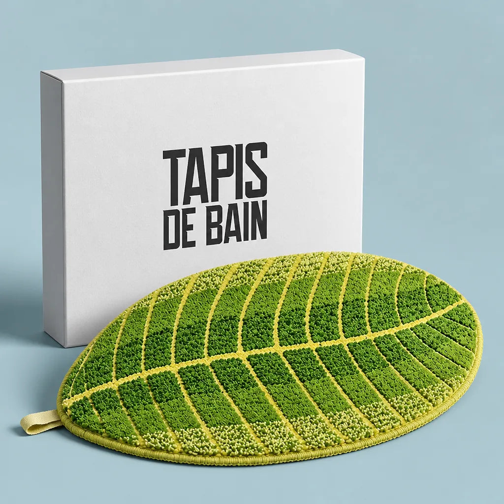 Tapis de bain feuille tapis de bain