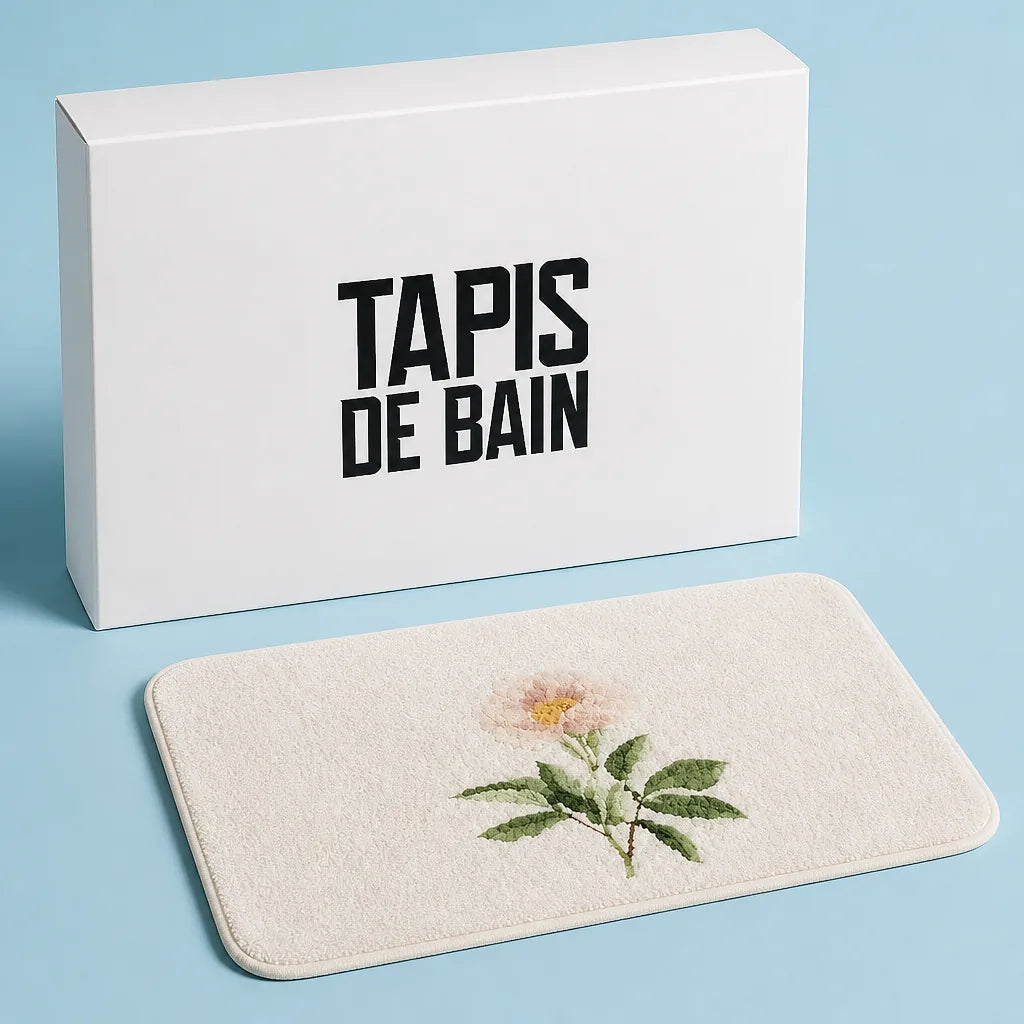 tapis-de-bain-fleur