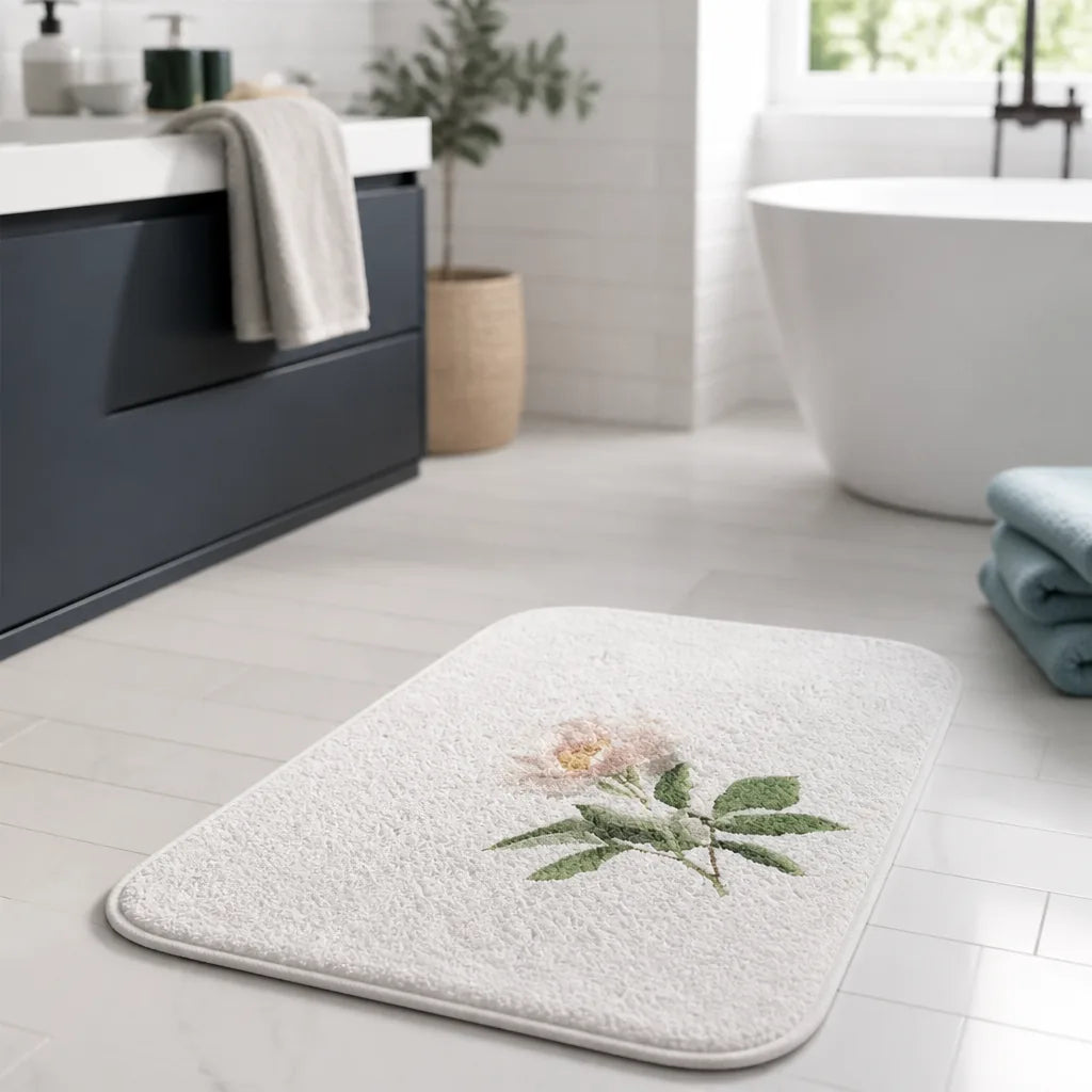 tapis-de-bain-fleur