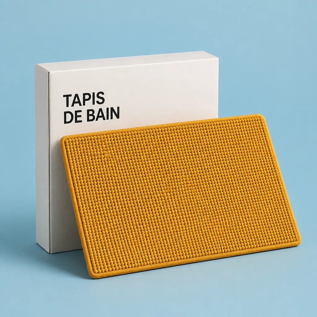 tapis-de-bain-jaune-moutarde