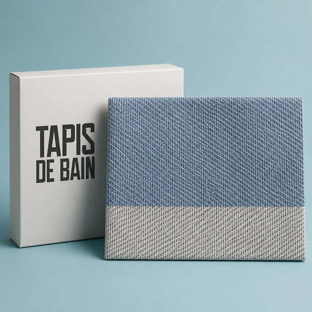 Tapis de bain lin