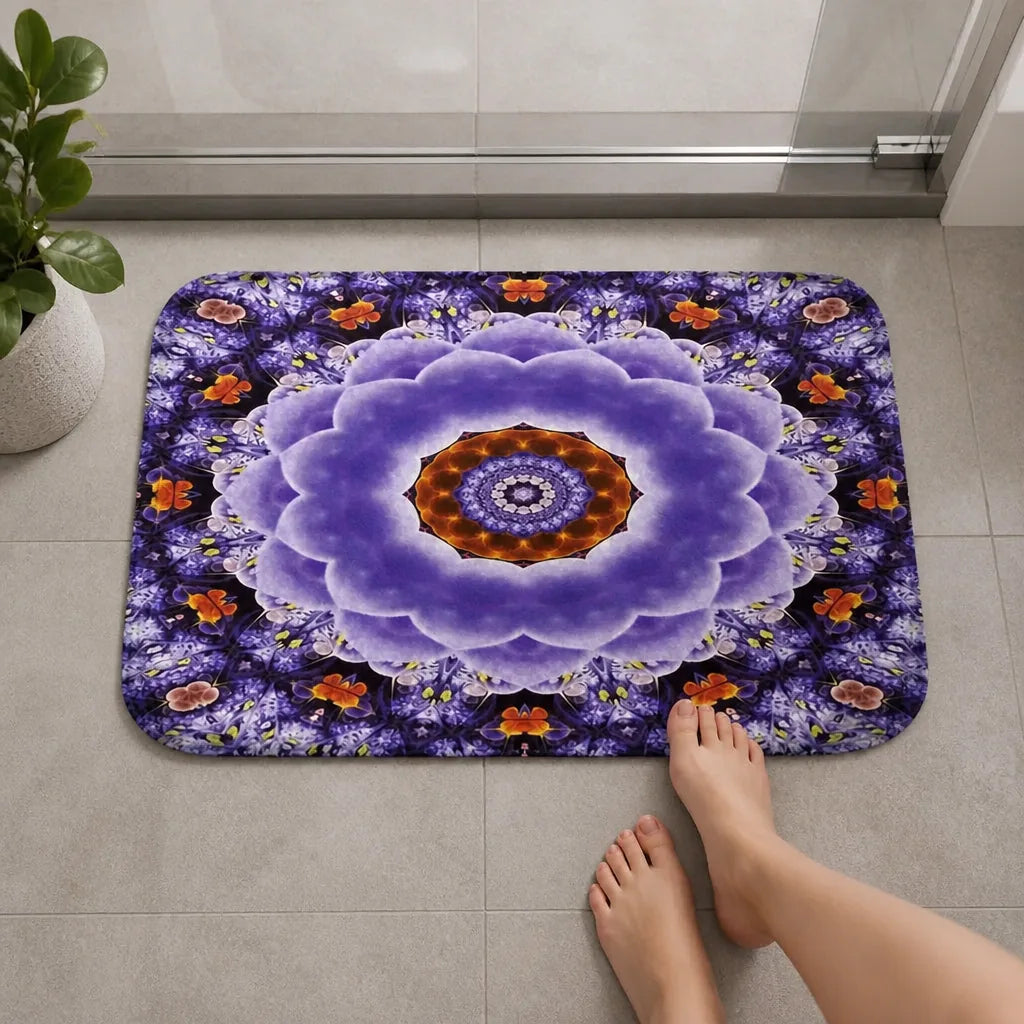 Tapis de bain mandala