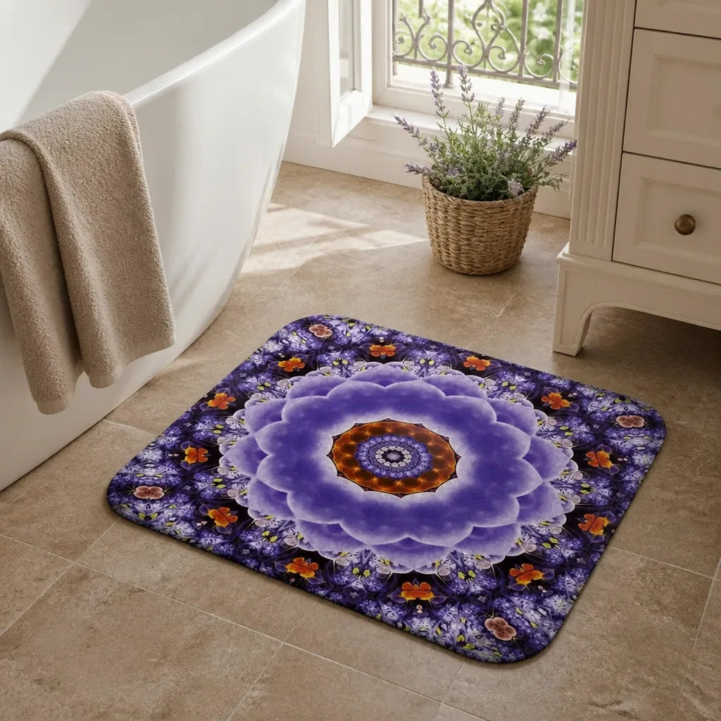 Tapis de bain mandala