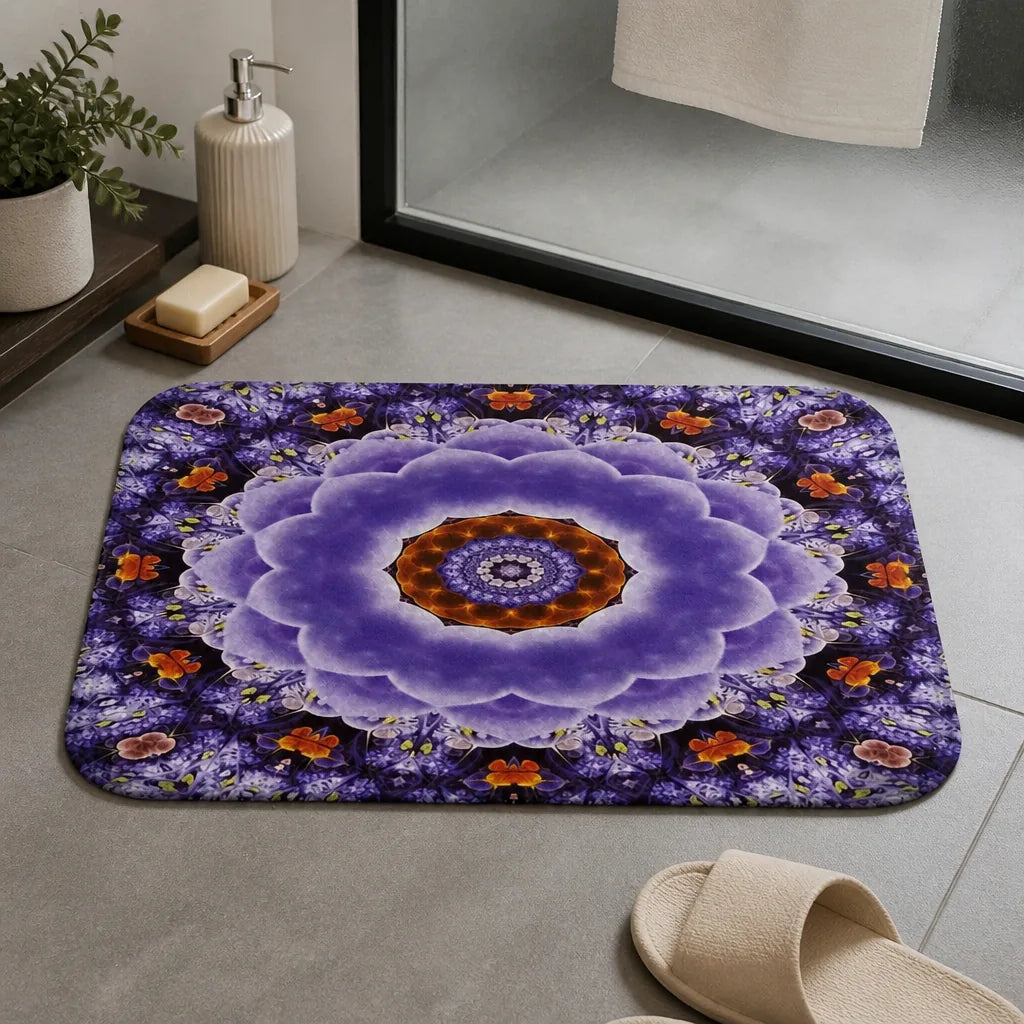 Tapis de bain mandala