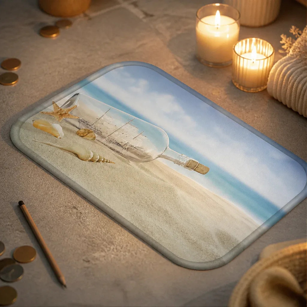 Tapis de bain mer