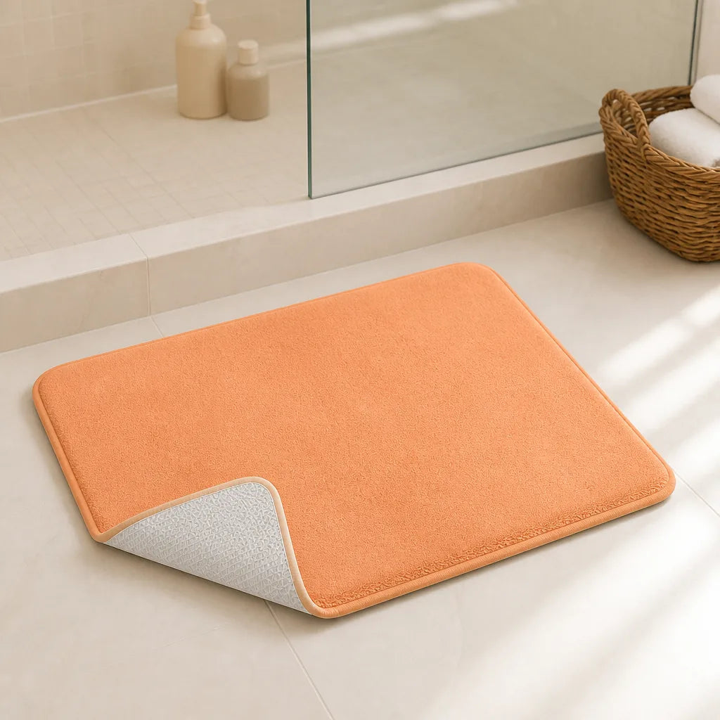Tapis De Bain Motif Gouttes D'Eau Antidérapant