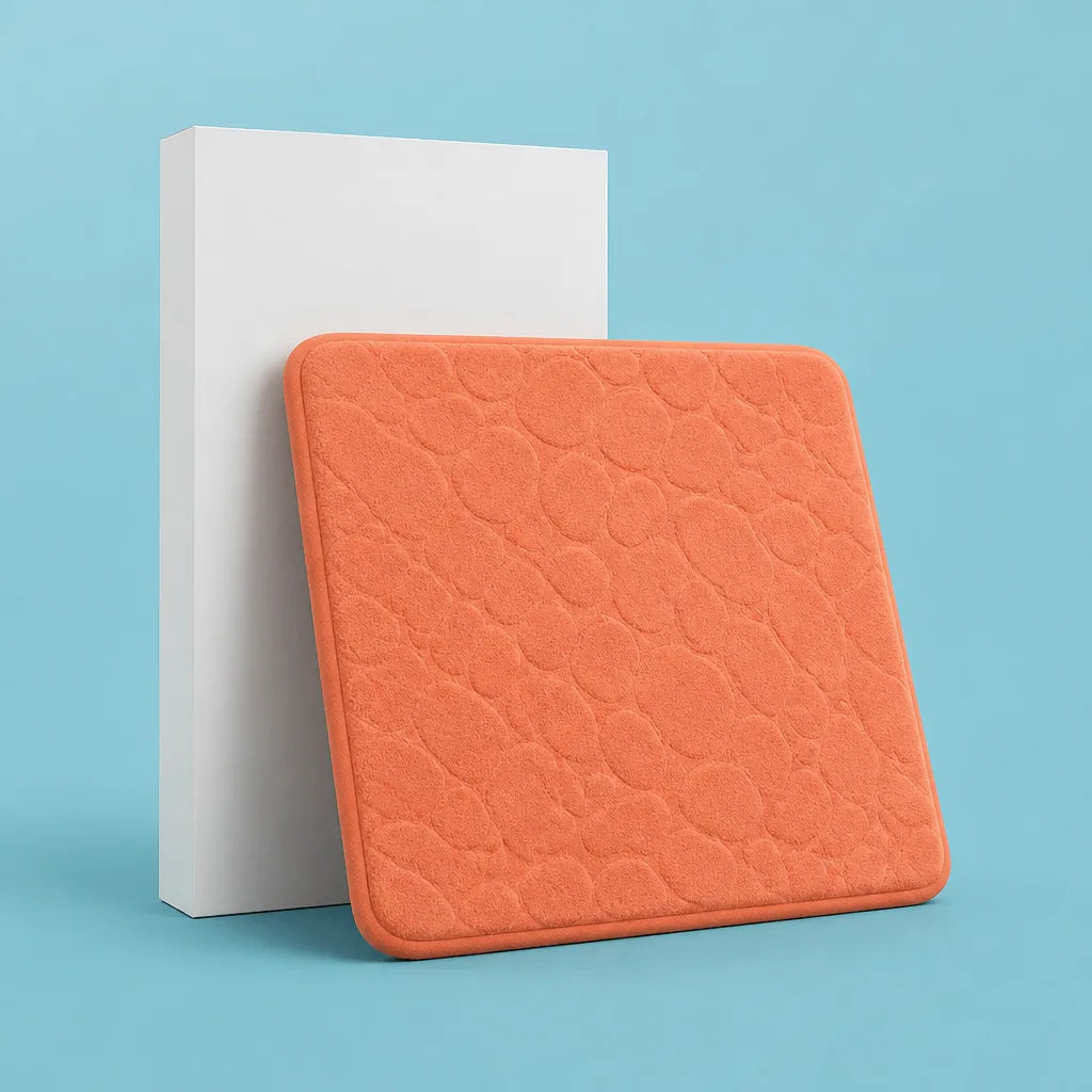 Tapis De Bain Motif Gouttes D'Eau Antidérapant