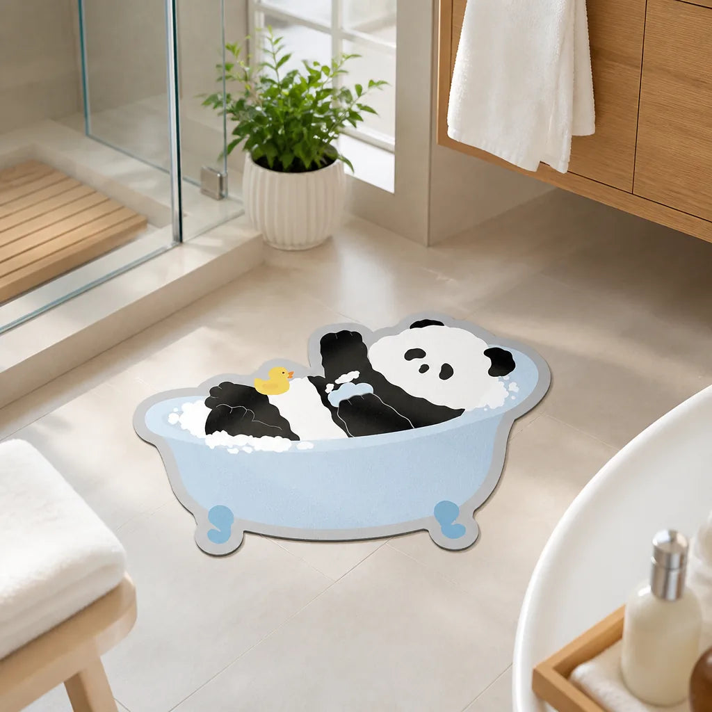 Tapis de bain panda