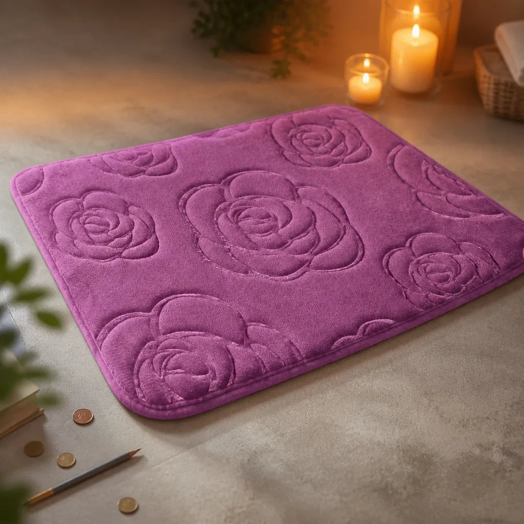 Tapis de bain parme