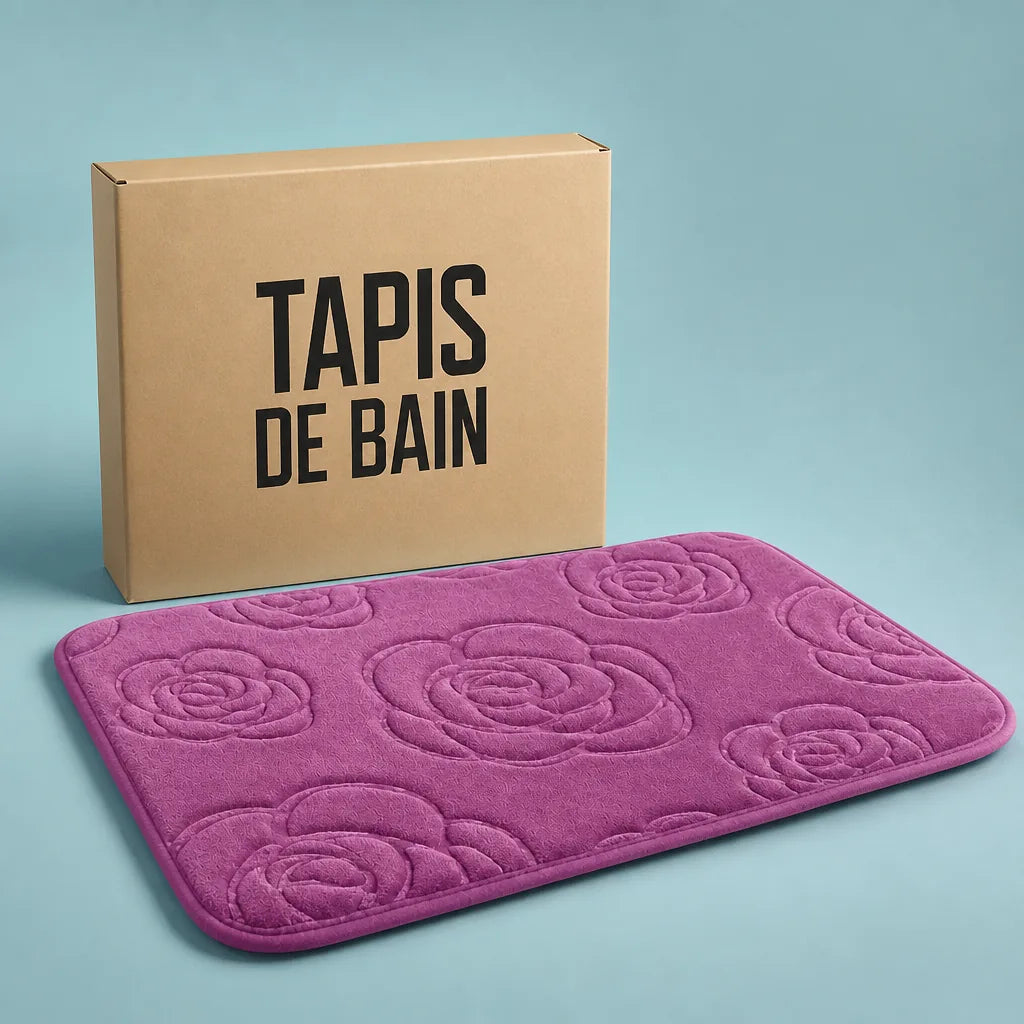 Tapis de bain parme