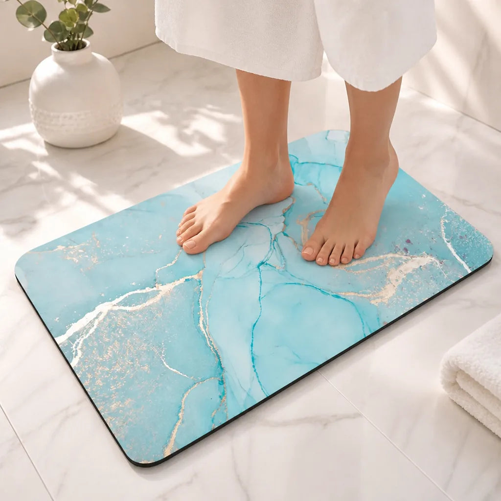 Tapis de bain pastel