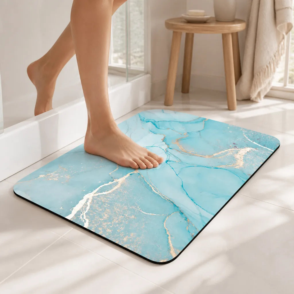 Tapis de bain pastel