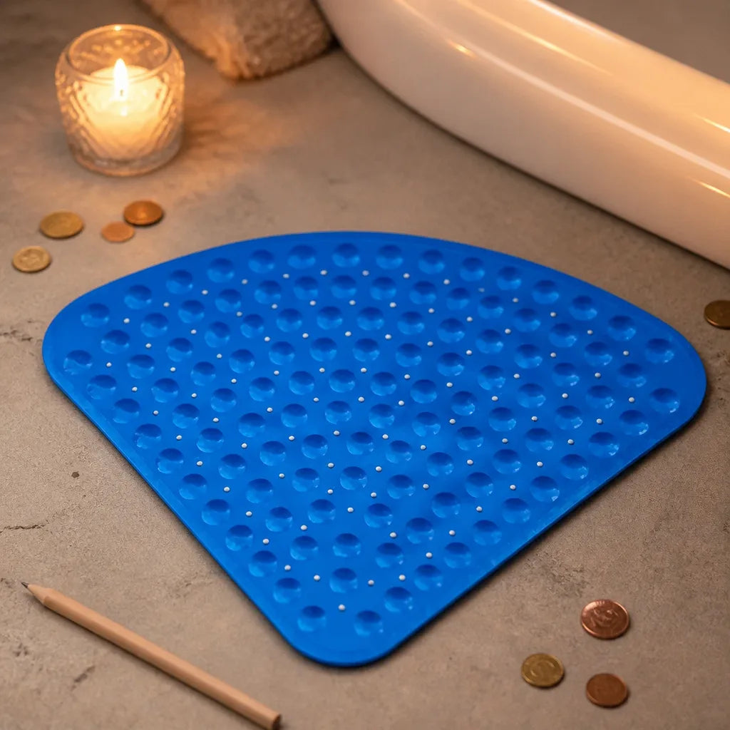 Tapis de bain pour baignoire d'angle