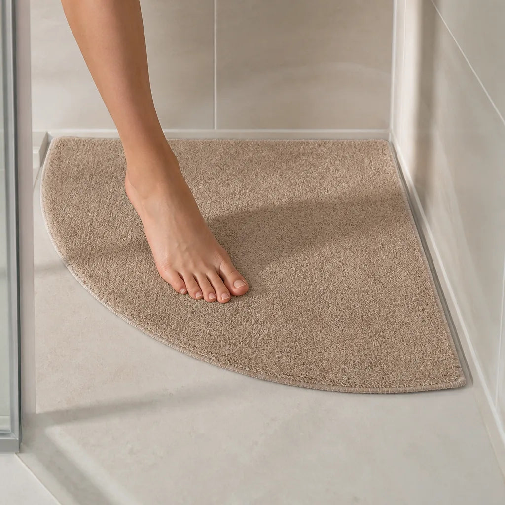 Tapis de bain pour douche d'angle