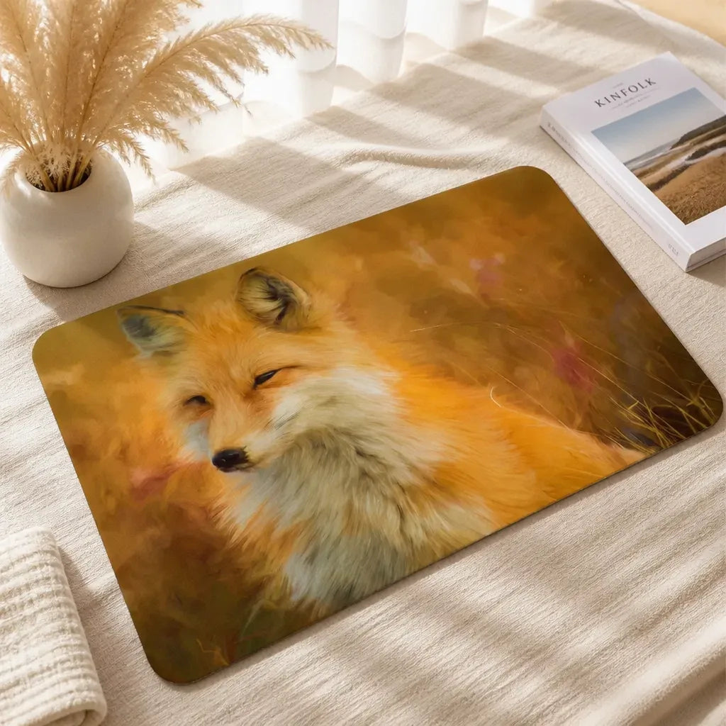 Tapis de bain renard