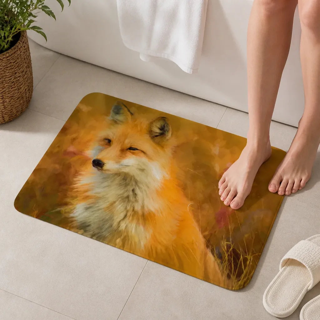 Tapis de bain renard