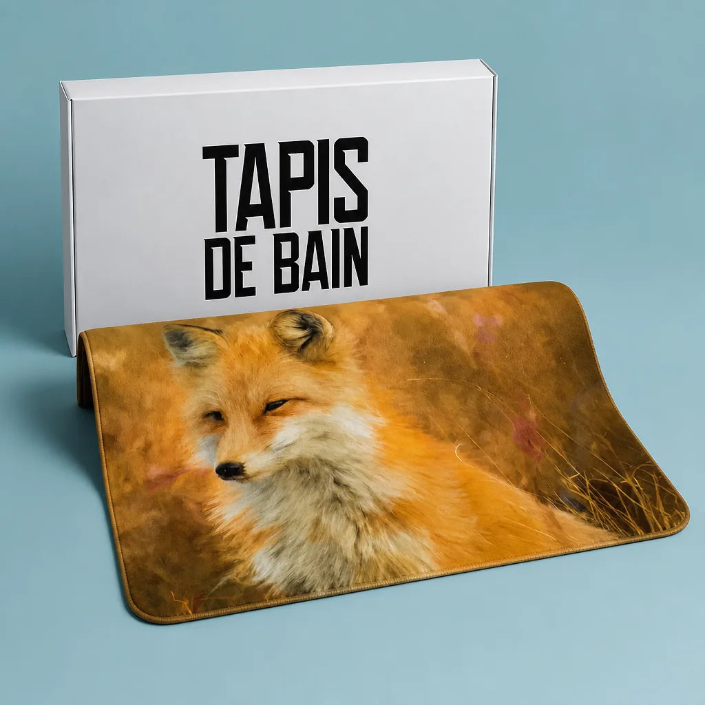 Tapis de bain renard tapis de bain