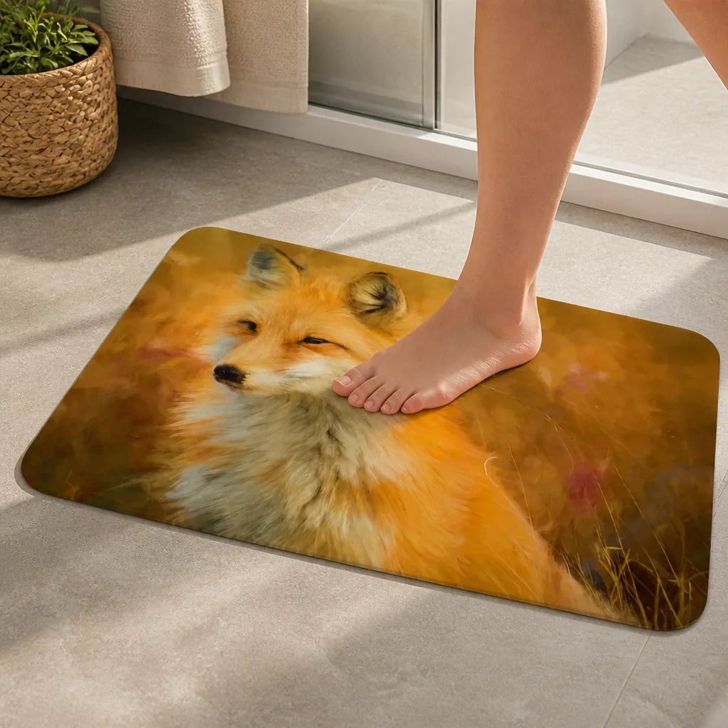 Tapis de bain renard