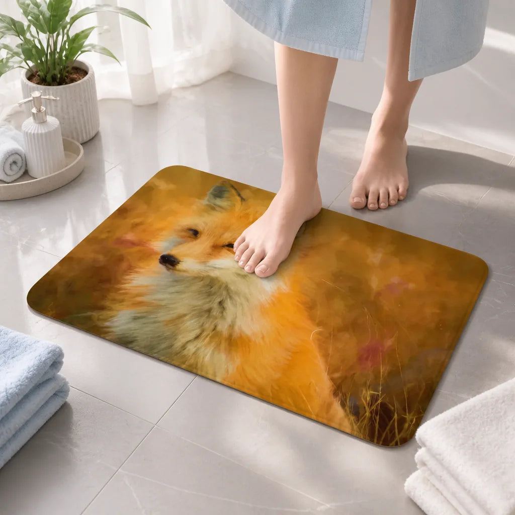 Tapis de bain renard