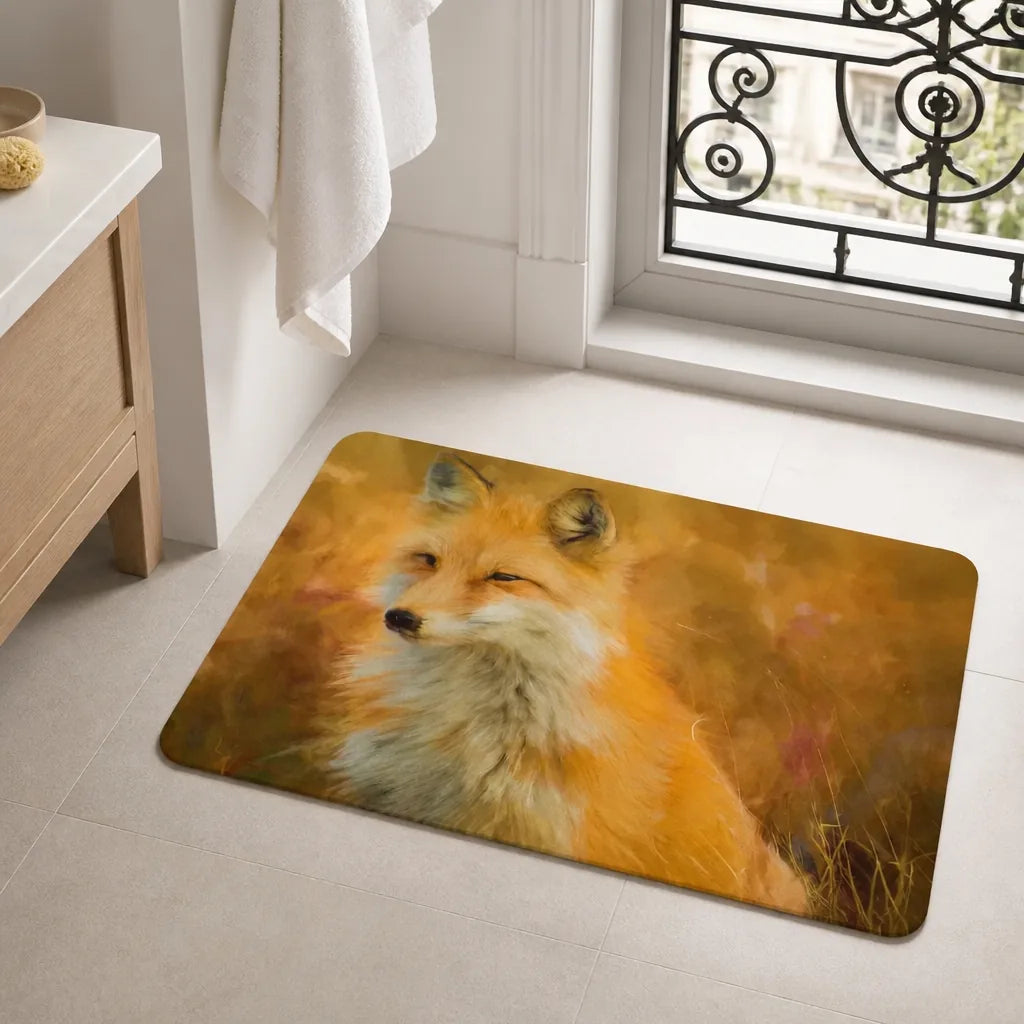 Tapis de bain renard
