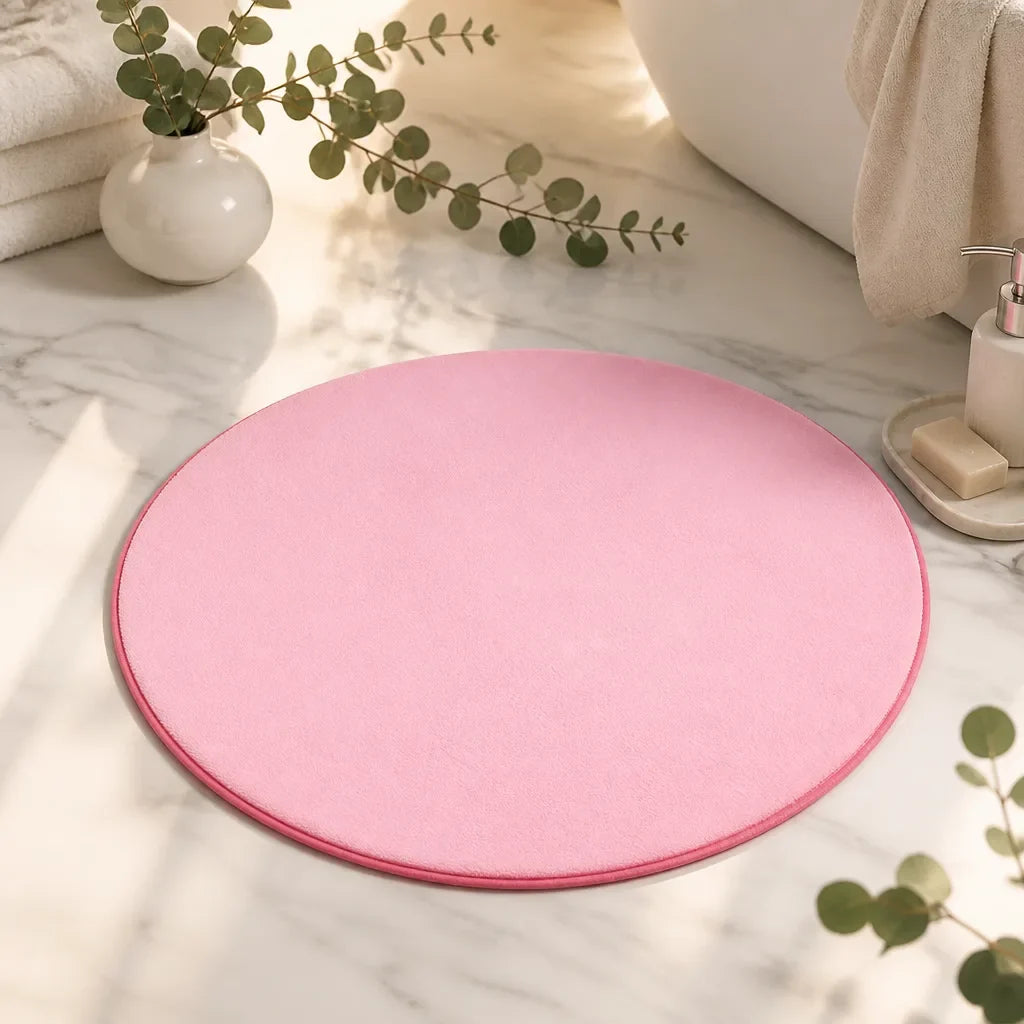 Tapis de bain rond