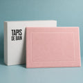 Tapis de bain rose poudre