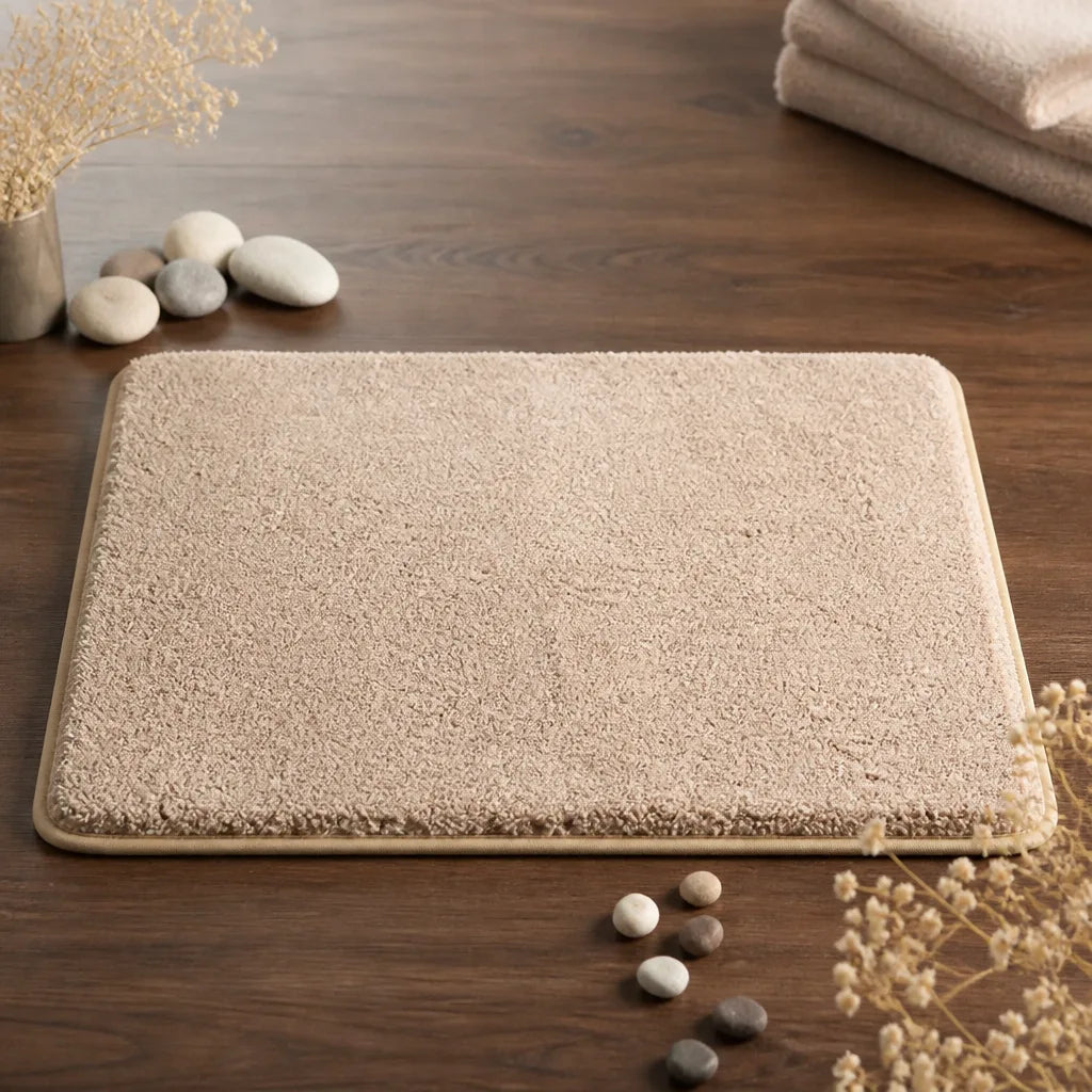 Tapis de bain taupe