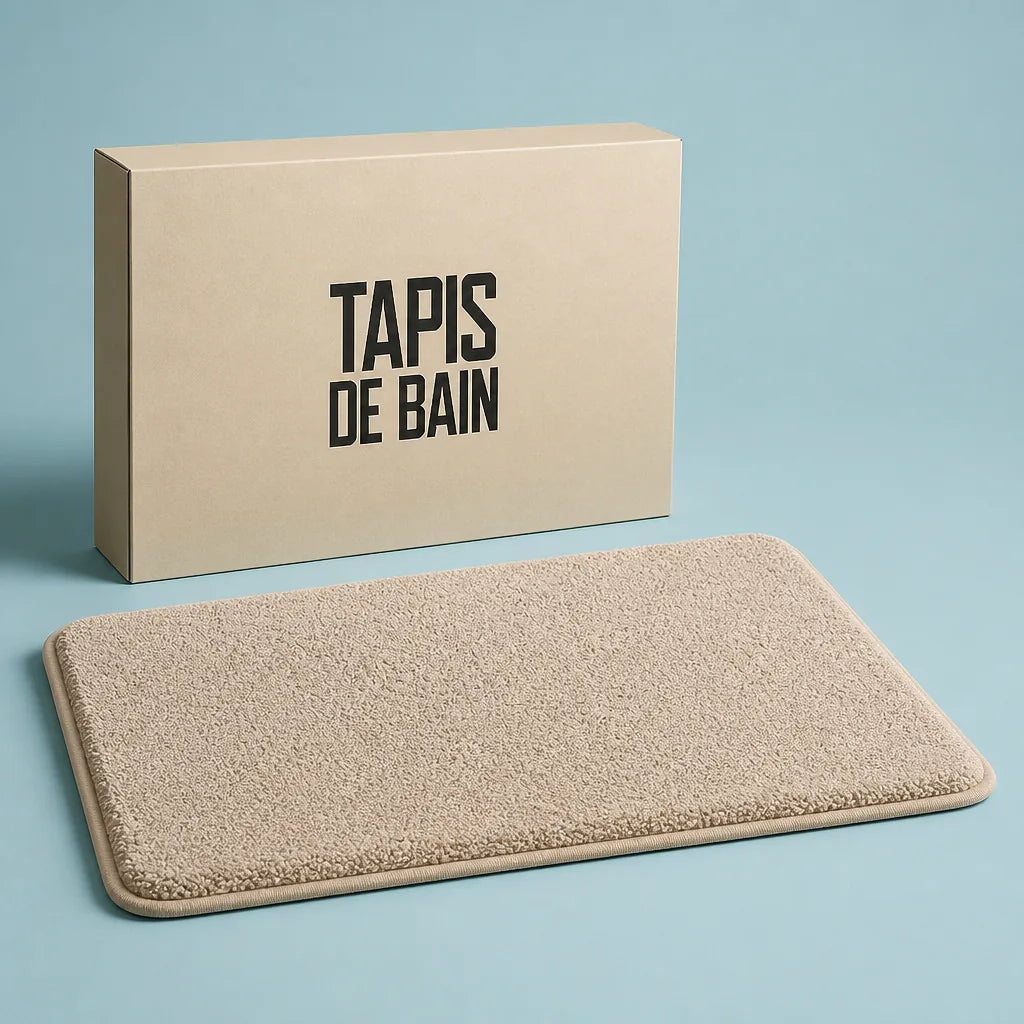 Tapis de bain taupe
