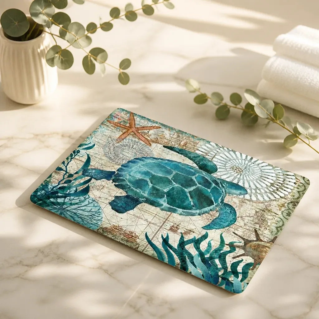 Tapis de bain tortue
