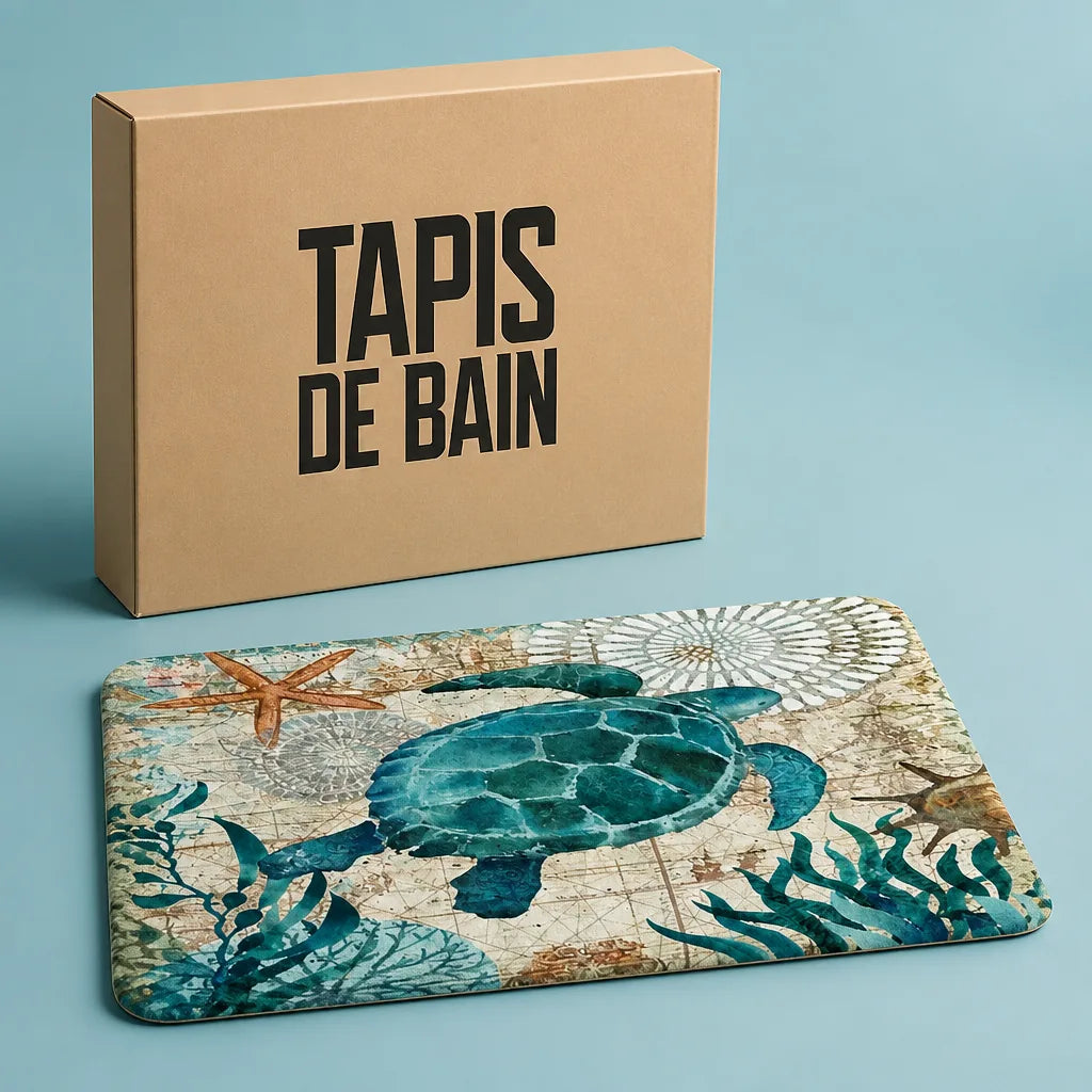 Tapis de bain tortue