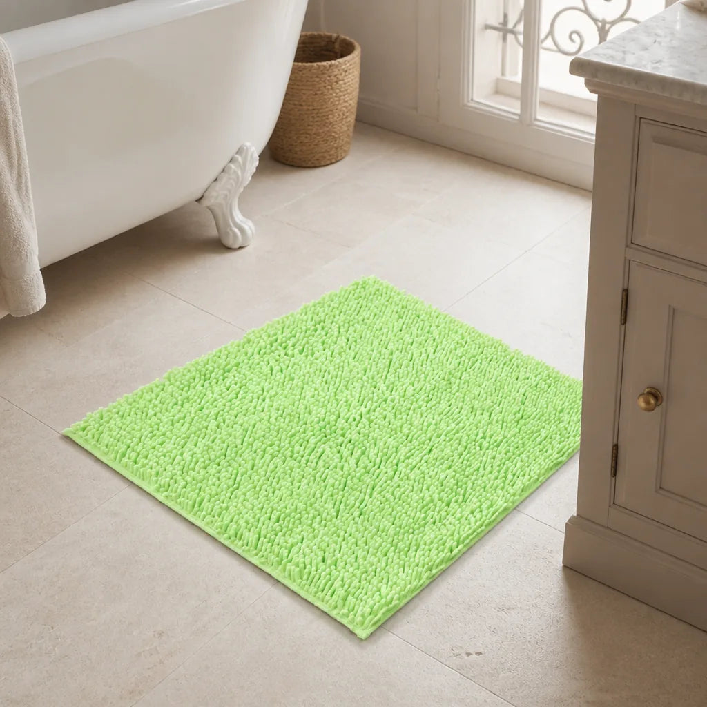 Tapis de bain vert d'eau