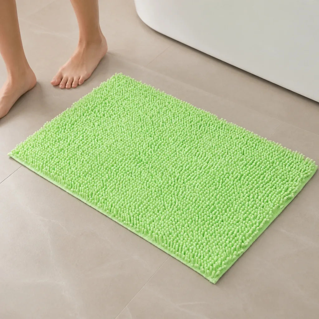 Tapis de bain vert d'eau