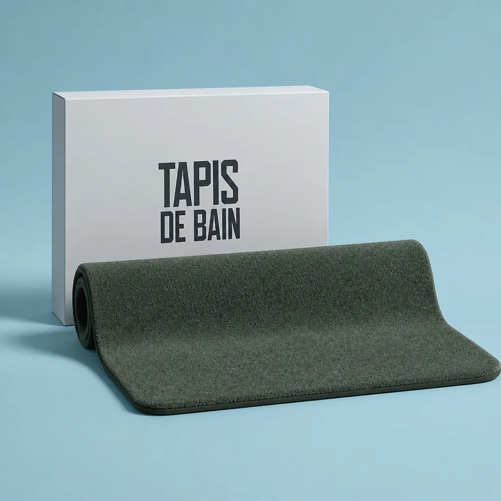 Tapis de bain vert foncé tapis de bain
