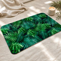 Tapis de bain vert foret