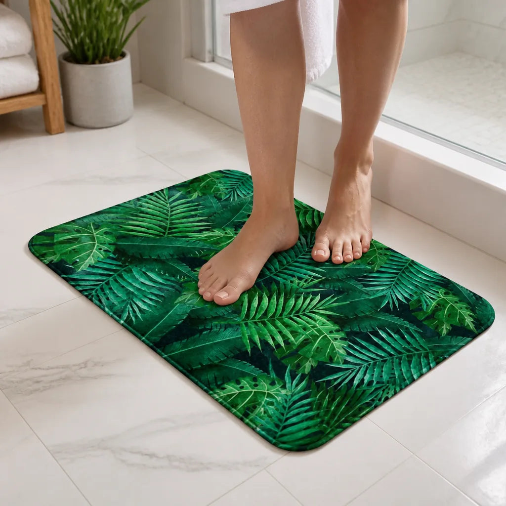 tapis-de-bain-vert-foret