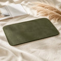 Tapis de bain vert olive