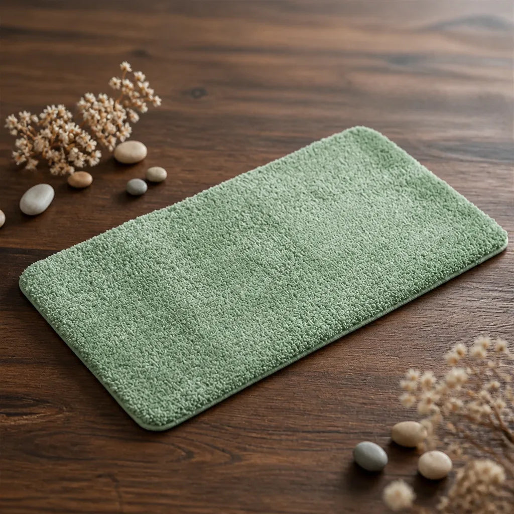 Tapis de bain vert sauge