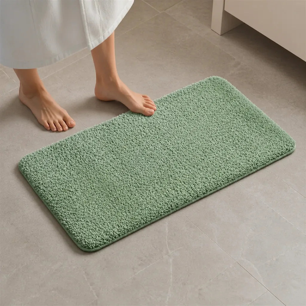Tapis de bain vert sauge