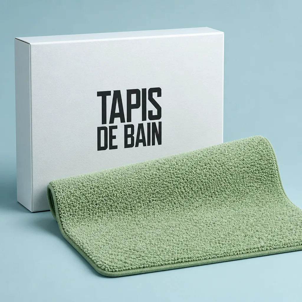 Tapis de bain vert sauge tapis de bain