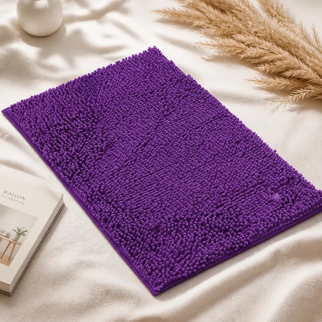 Tapis de bain violet