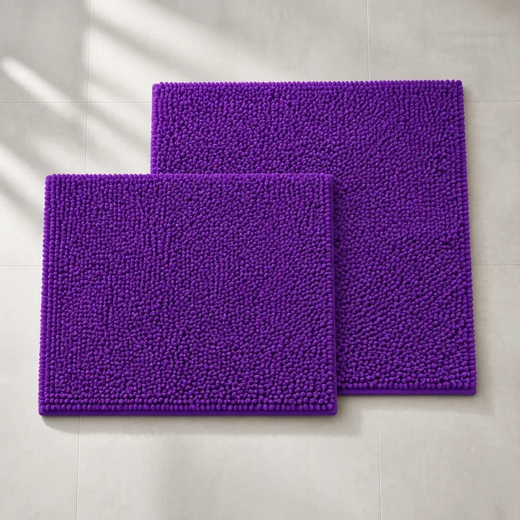 Tapis de bain violet