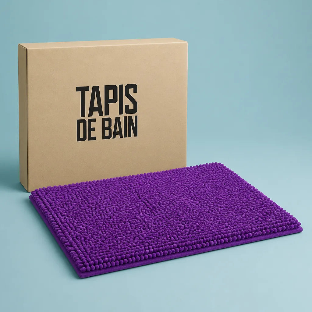 Tapis de bain violet