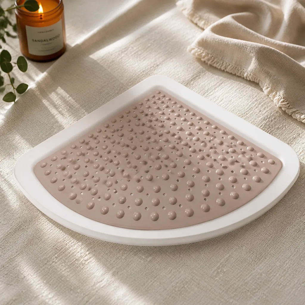 Tapis de douche demi lune