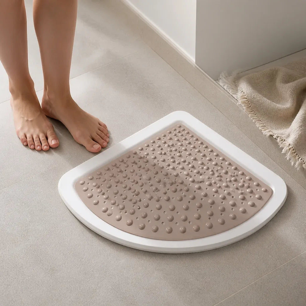 Tapis de douche demi lune