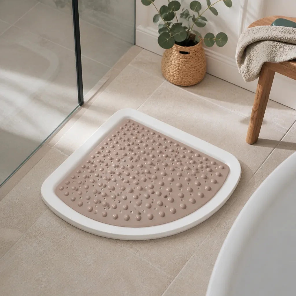 Tapis de douche demi lune